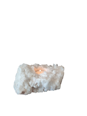 Bergkristal waxinelichthouder Enza